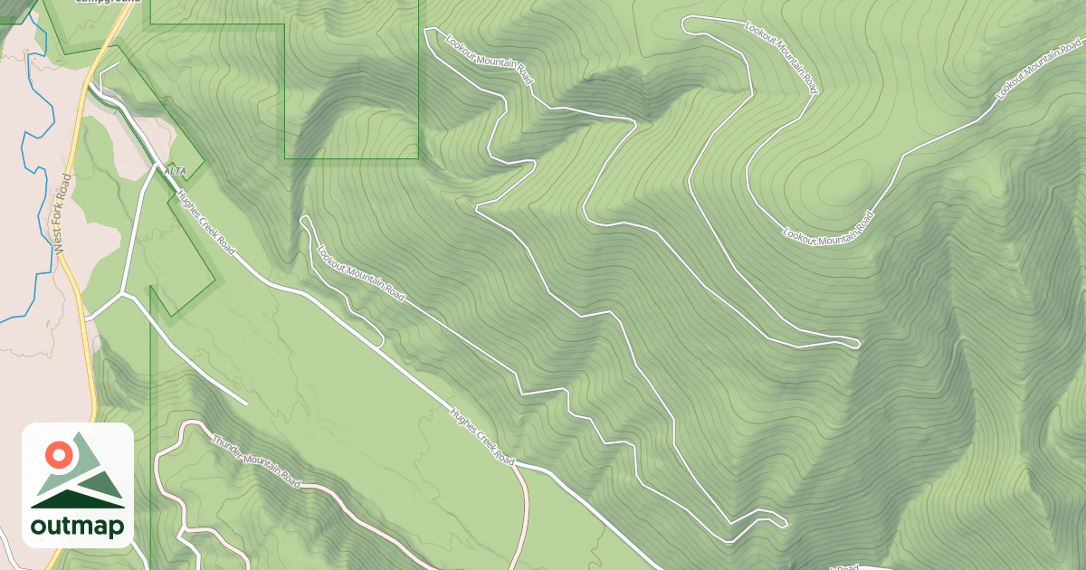 Map of (FDR) LOOKOUT MTN RIDGE