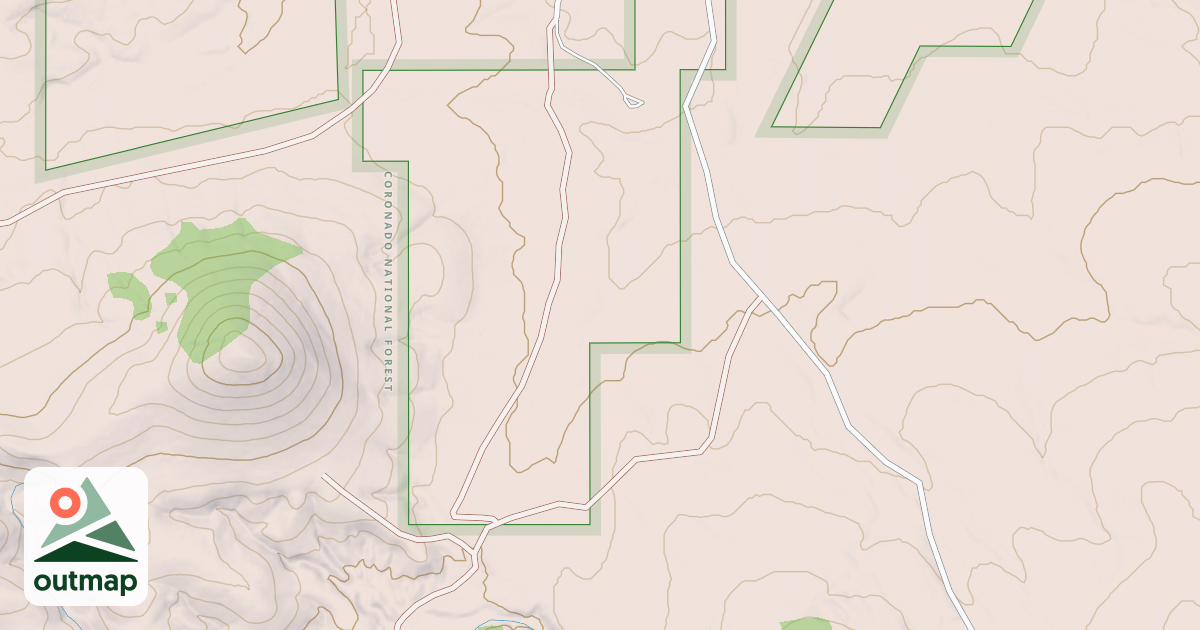 Map of POST CANYON