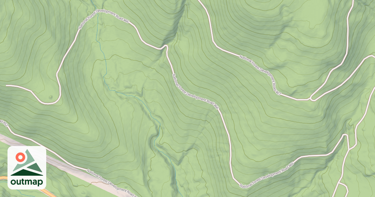 Map of USFS Motor Vehicle Use Map Roads {309B5C41-608B-42E6-9687-6EC0B91D90B7}