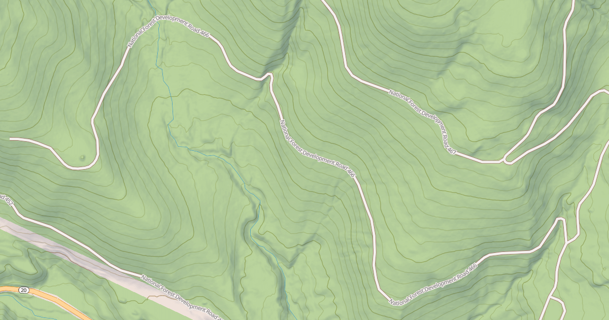 Map preview of USFS Motor Vehicle Use Map Roads {309B5C41-608B-42E6-9687-6EC0B91D90B7}
