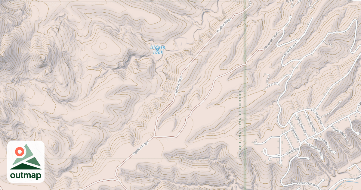 Map of PIPELINE RIDGE