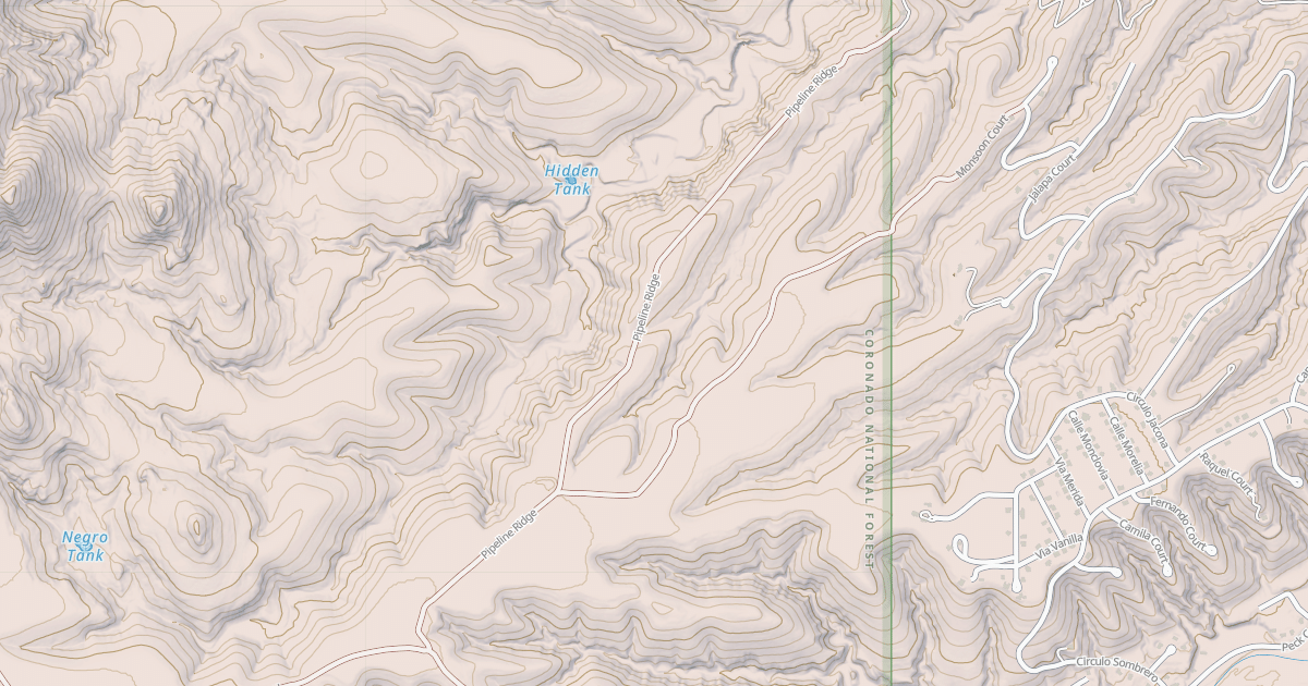 Map preview of PIPELINE RIDGE
