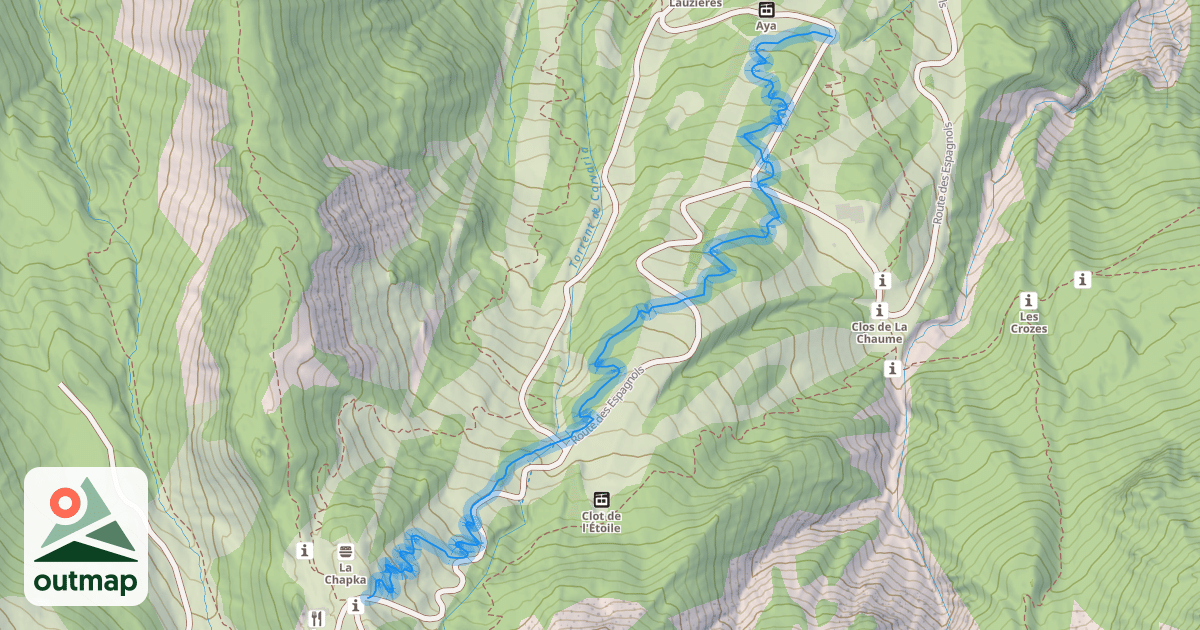 Map of La Monet'