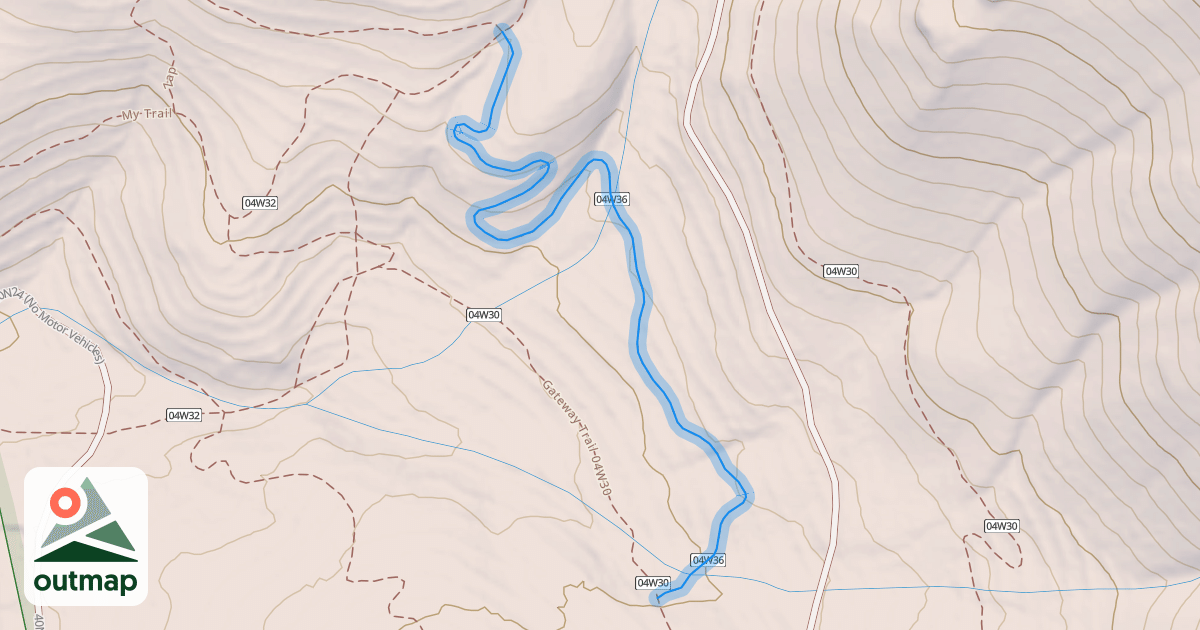 Map of Stump Trail 04W36