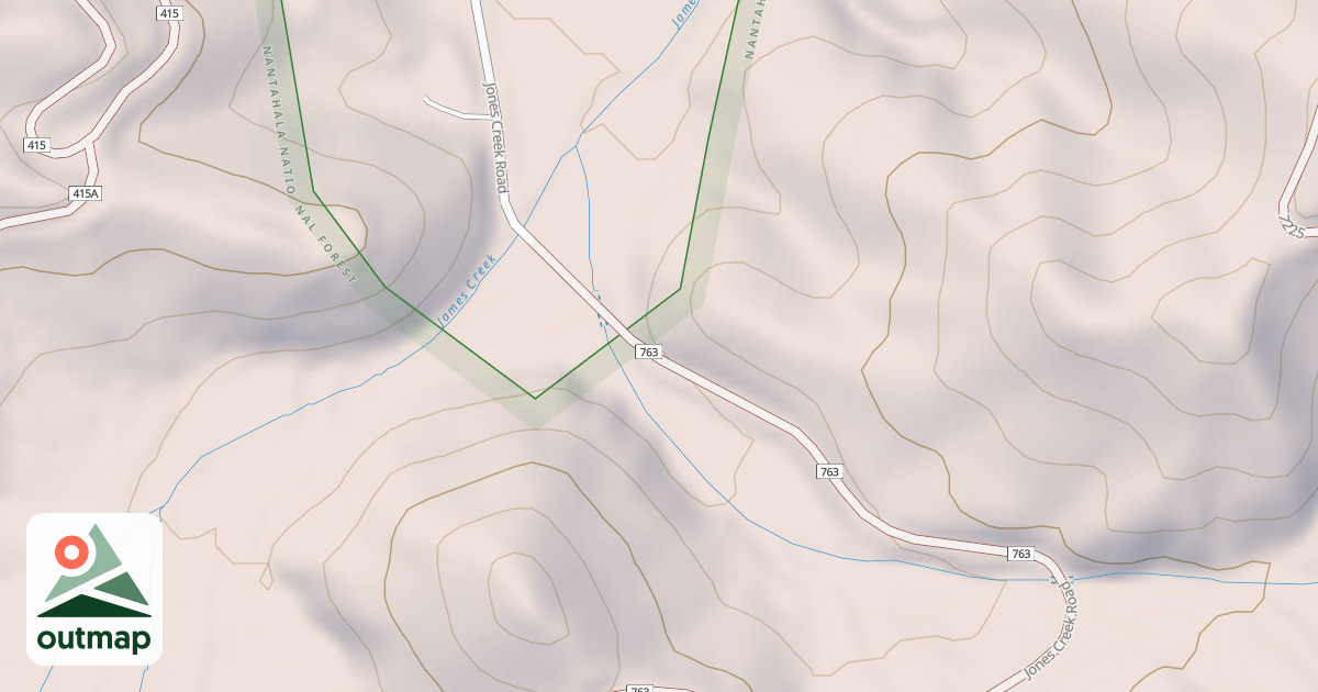 Map of JONES CREEK