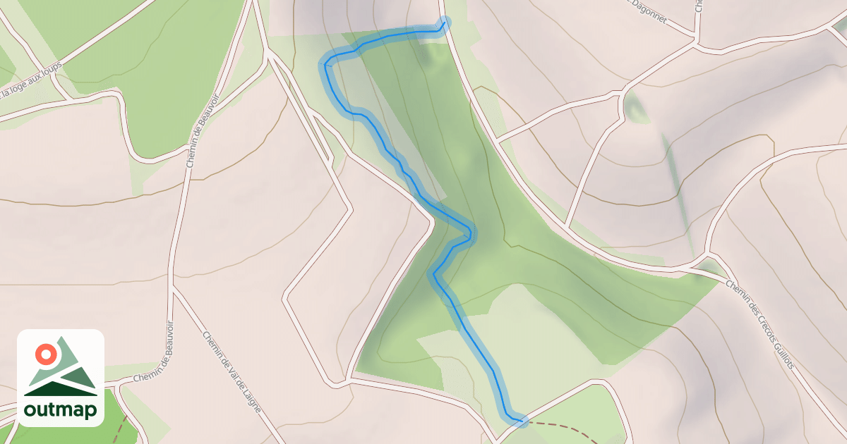 Map of Single la Voie Rose