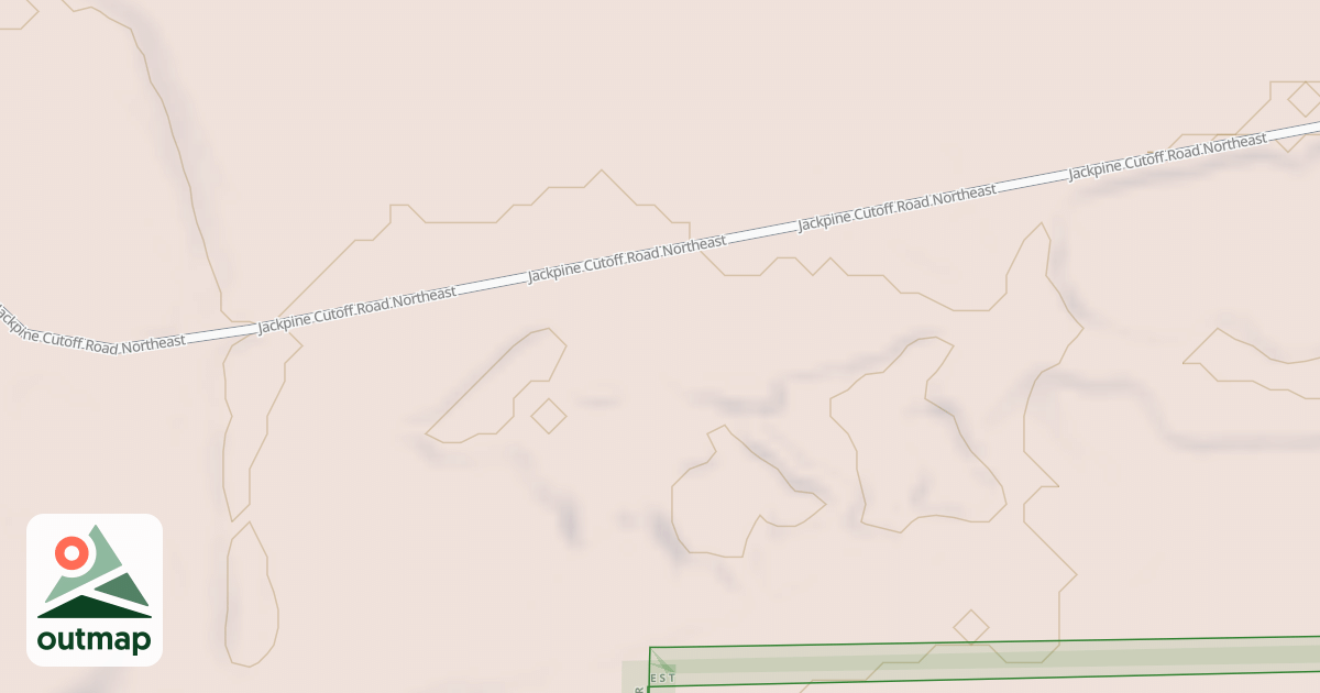 Map of JACKPINE CUTOFF SPUR 2572