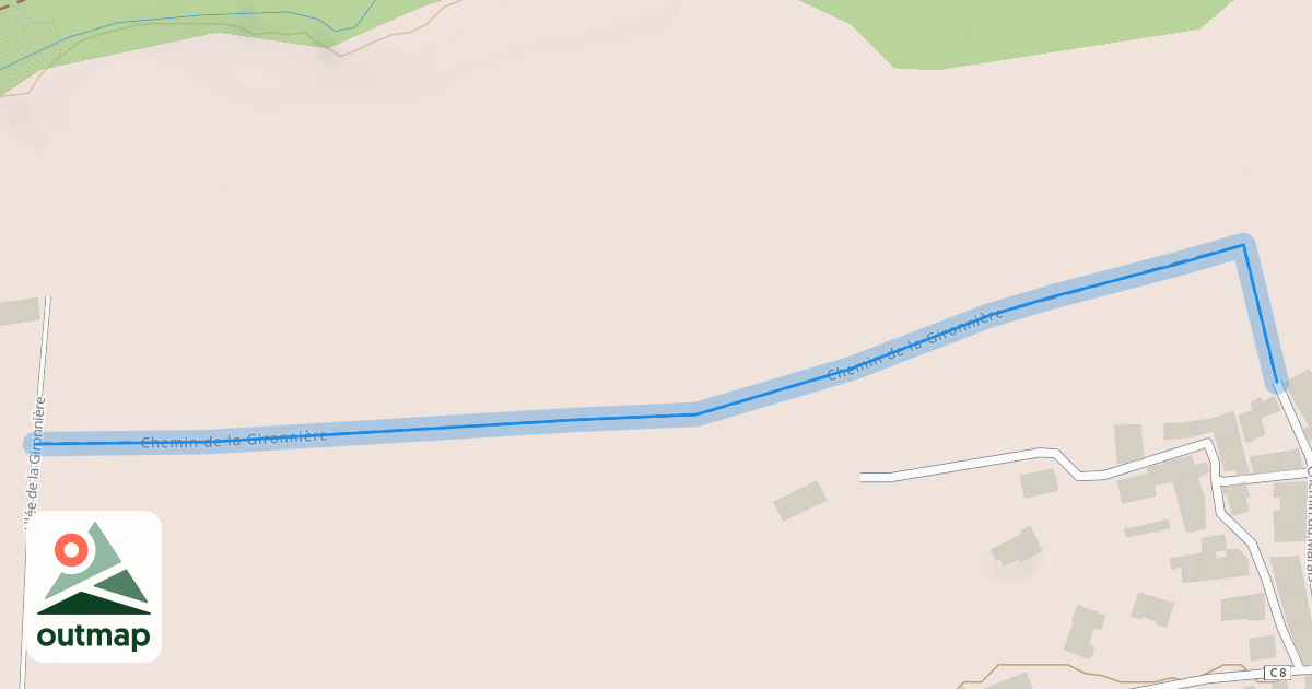 Map of Chemin de la Gironnière