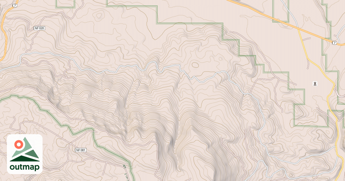 Map of PATRICK CREEK ROAD