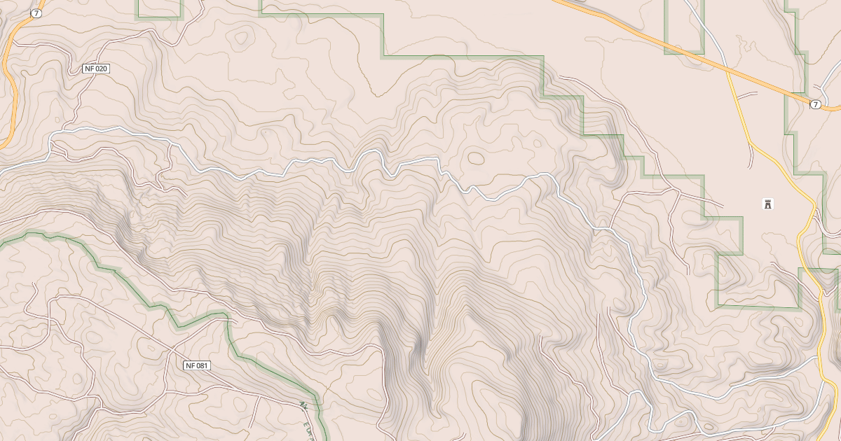 Map preview of PATRICK CREEK ROAD