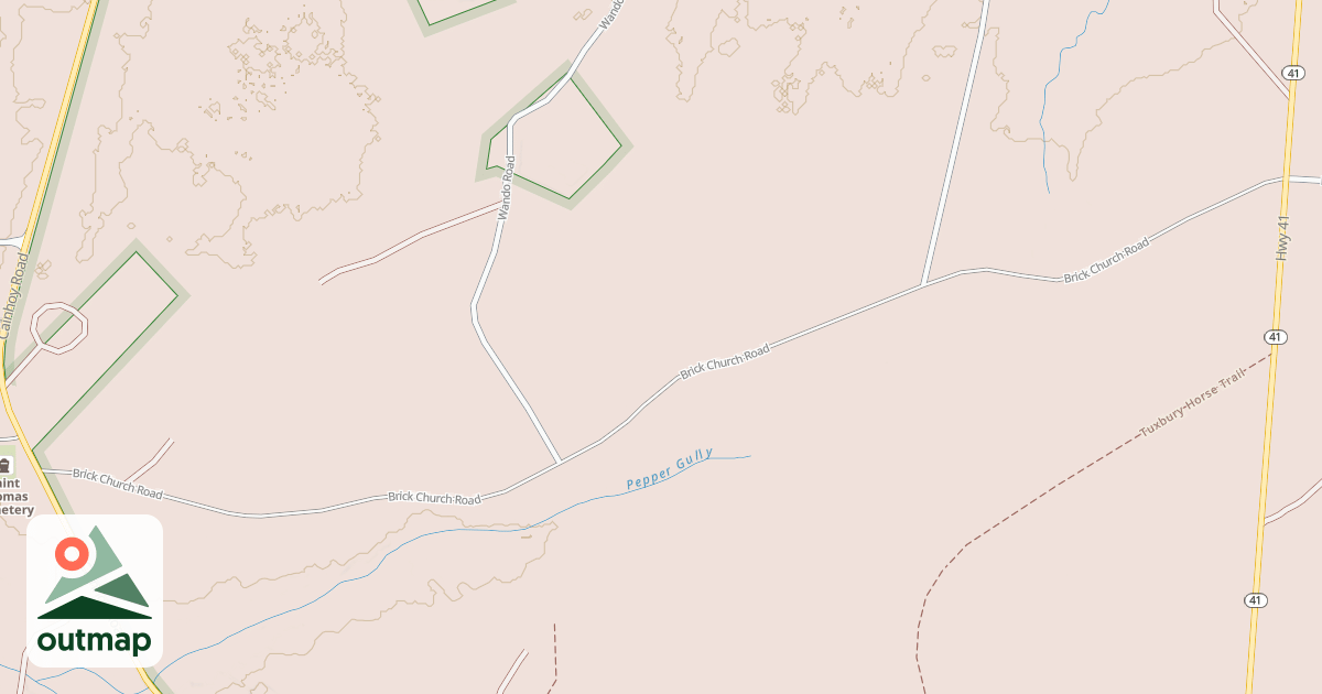 Map of BRICK CHURCH