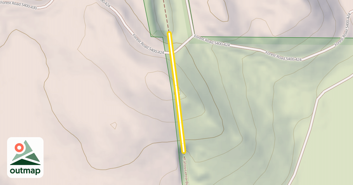 Map of Palouse to Cascades State Park Trail