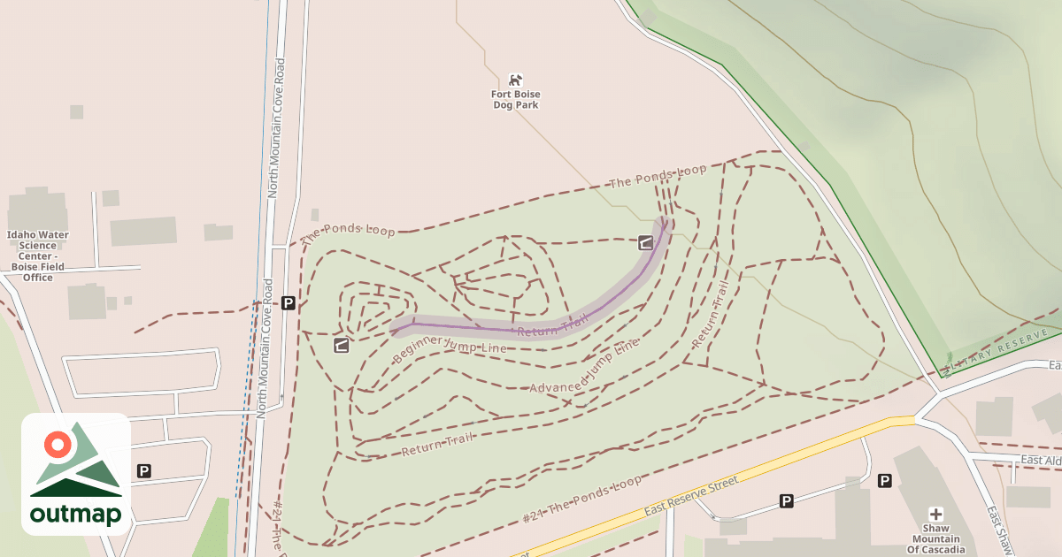 Map of Return Trail