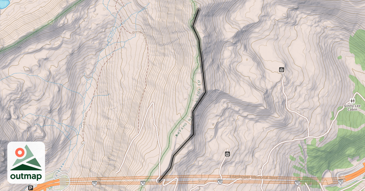 Map of North Traverse of Continental Divide