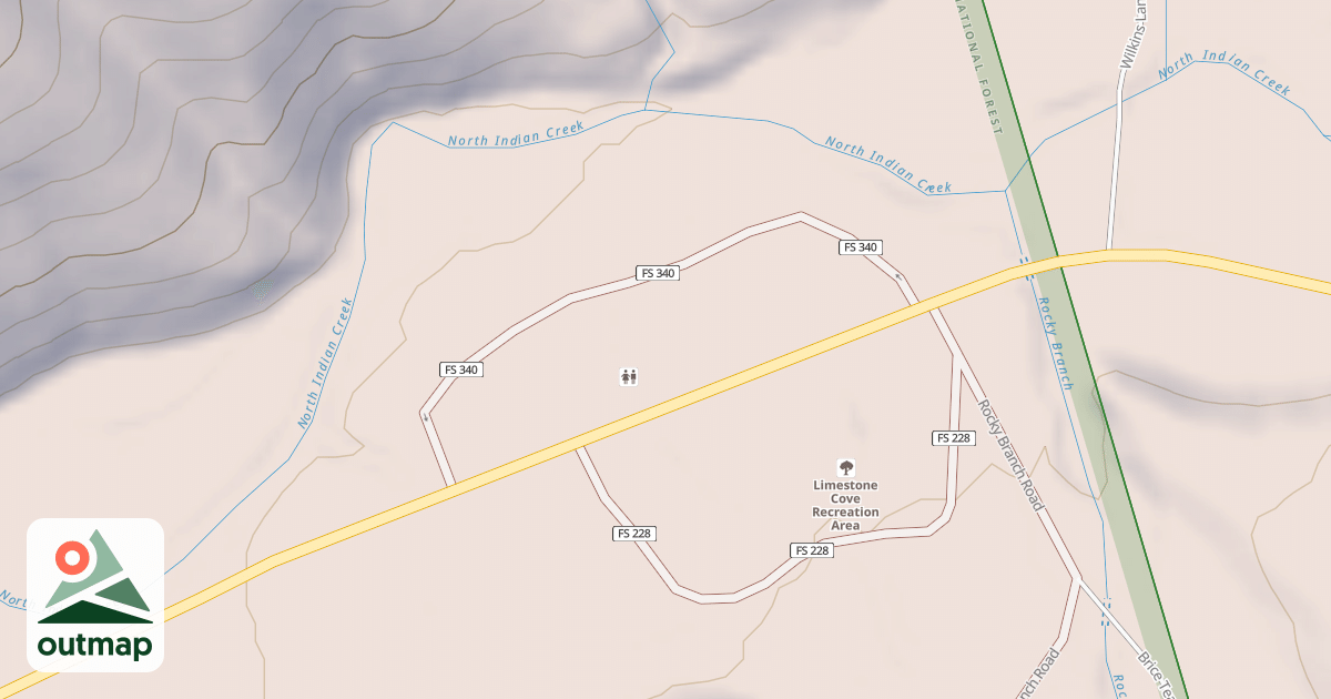 Map of LIMESTONE REC.NORTH
