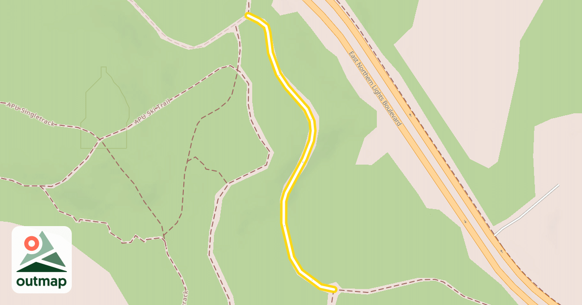 Map of Chester Creek Connector