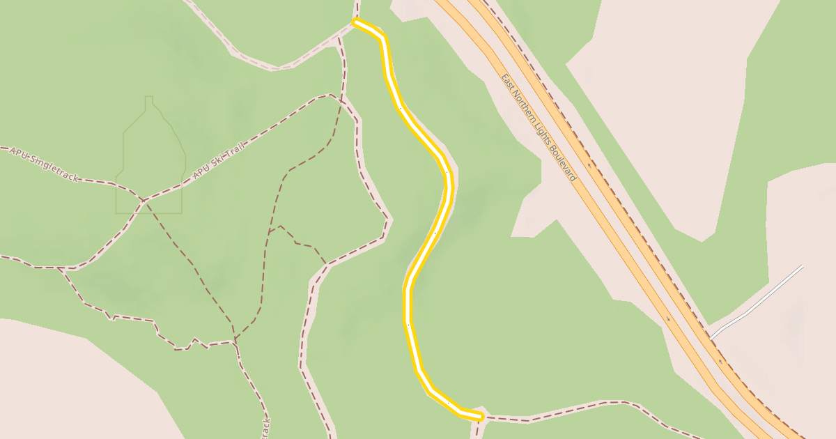 Map preview of Chester Creek Connector
