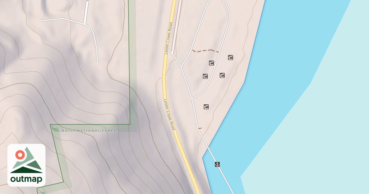 Map of PINE BOAT RAMP