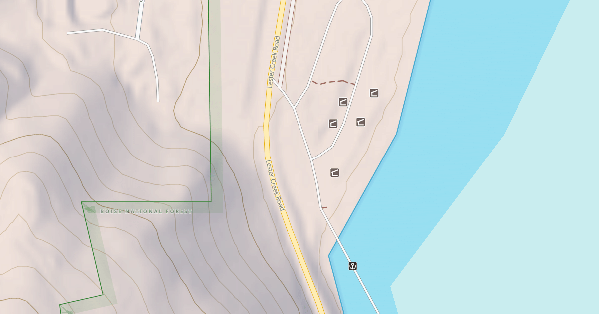 Map preview of PINE BOAT RAMP