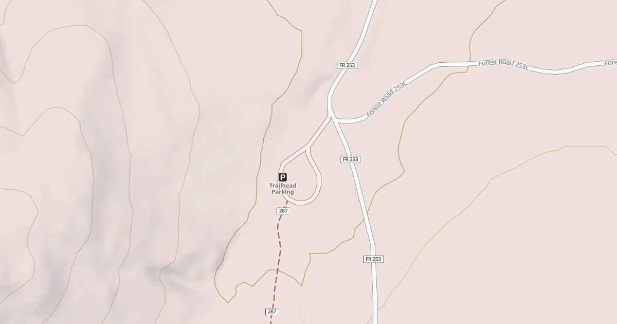 Map preview of USFS Motor Vehicle Use Map Roads {144B3B87-51E9-43B9-8BC0-7644721F54D1}