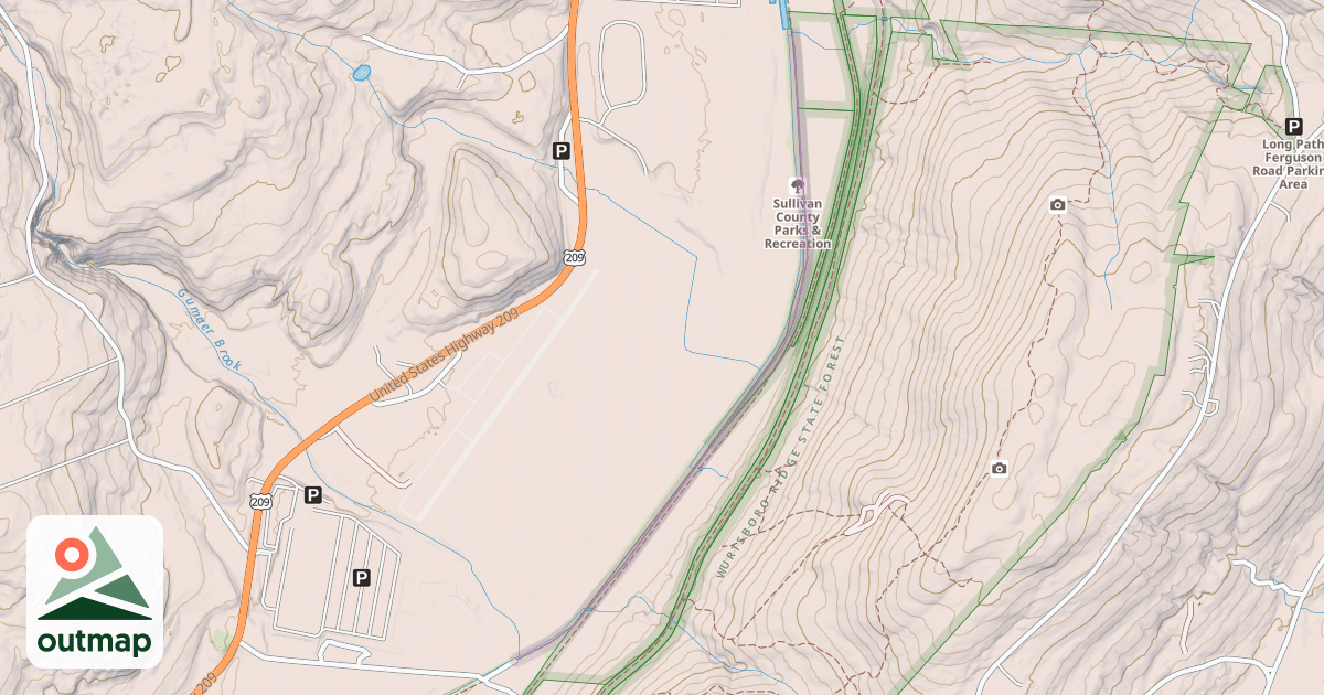 Map of D&H Canal Linear Park Towpath Trail