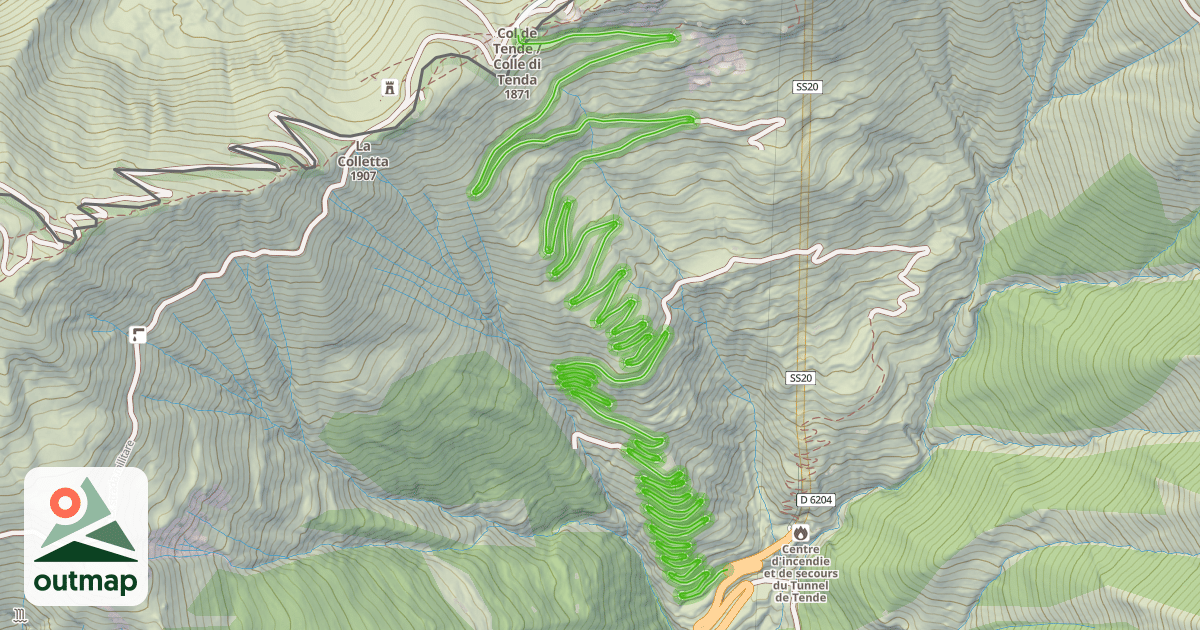 Map of Route des 46 lacets