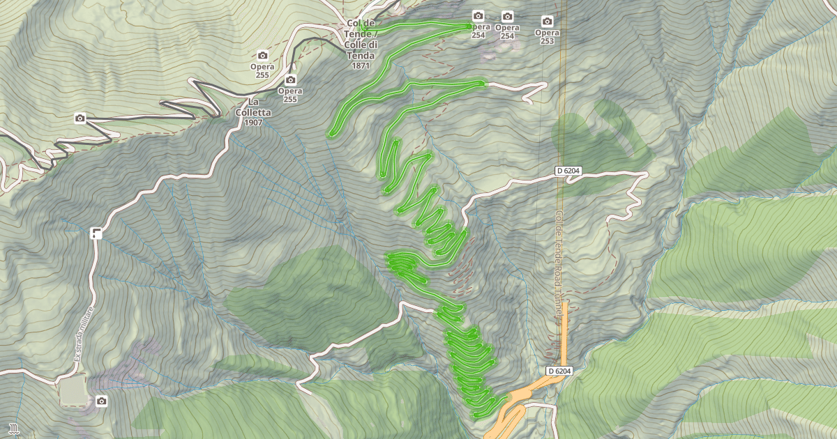Map preview of Route des 46 lacets