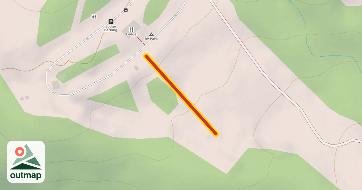 Map of Polar Coaster Cable Tow