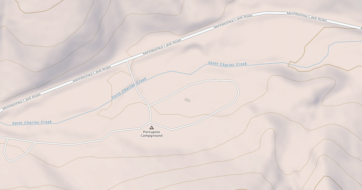 Map preview of PORCUPINE CAMPGROUND