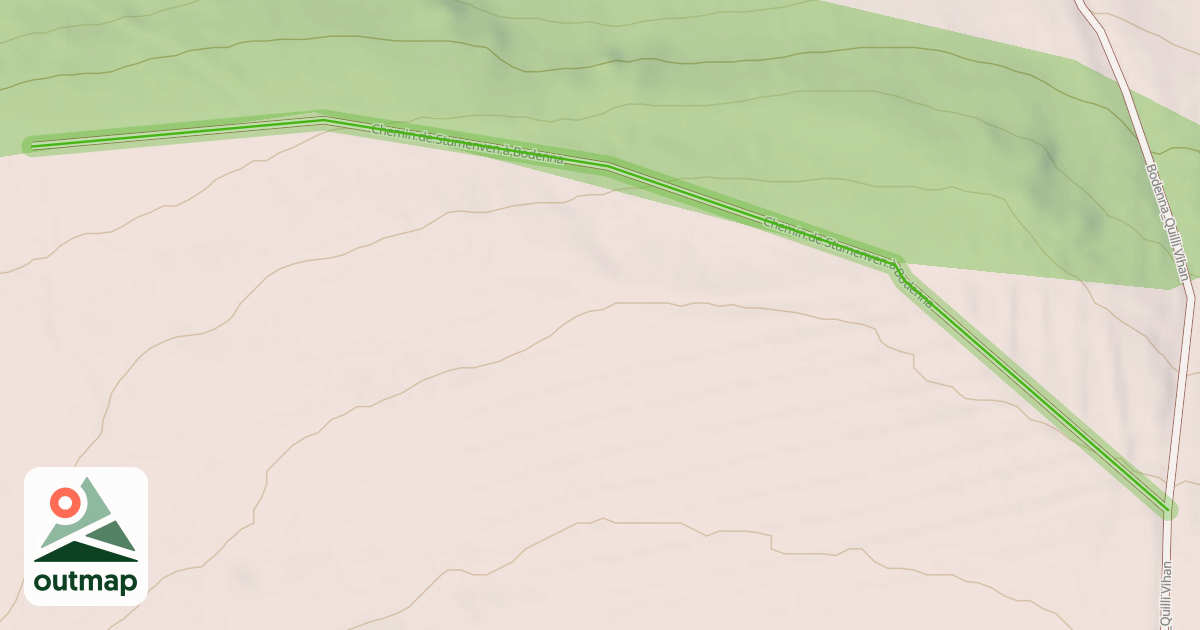 Map of Chemin de Stumenven à Bodenna