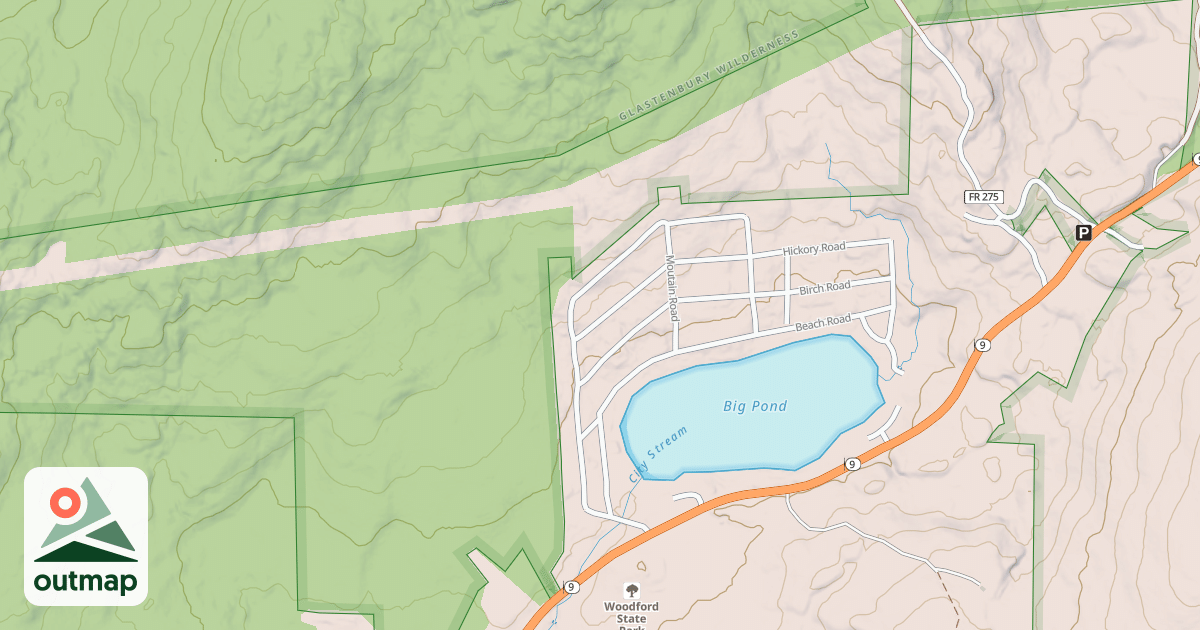 Map of Woodford Powerline West