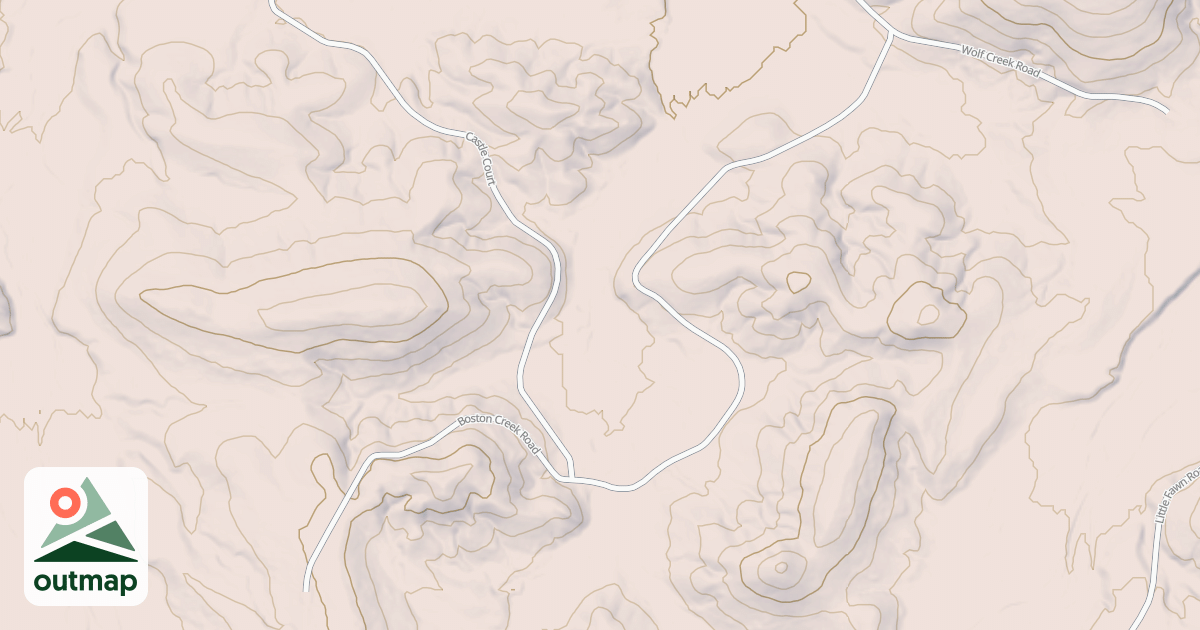 Map of BOSTON CREEK SPUR