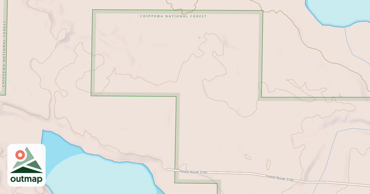 Map of FR 3100 SPUR A