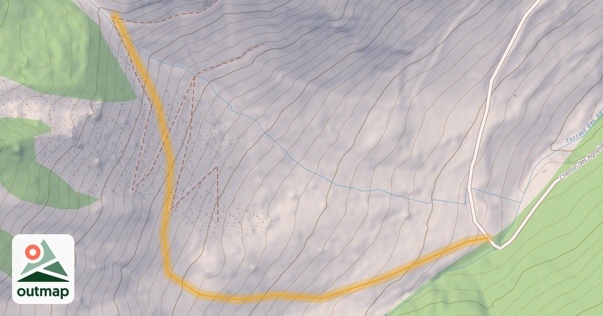 Map of Séolane Hors Piste