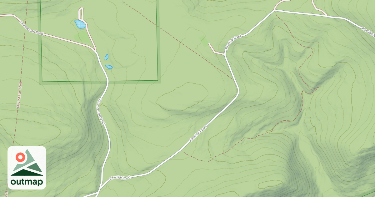 Map of Bald Eagle State Forest Snowmobile Trails