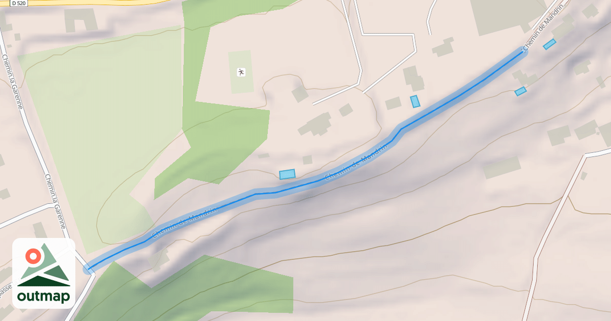 Map of Chemin de Mandrin
