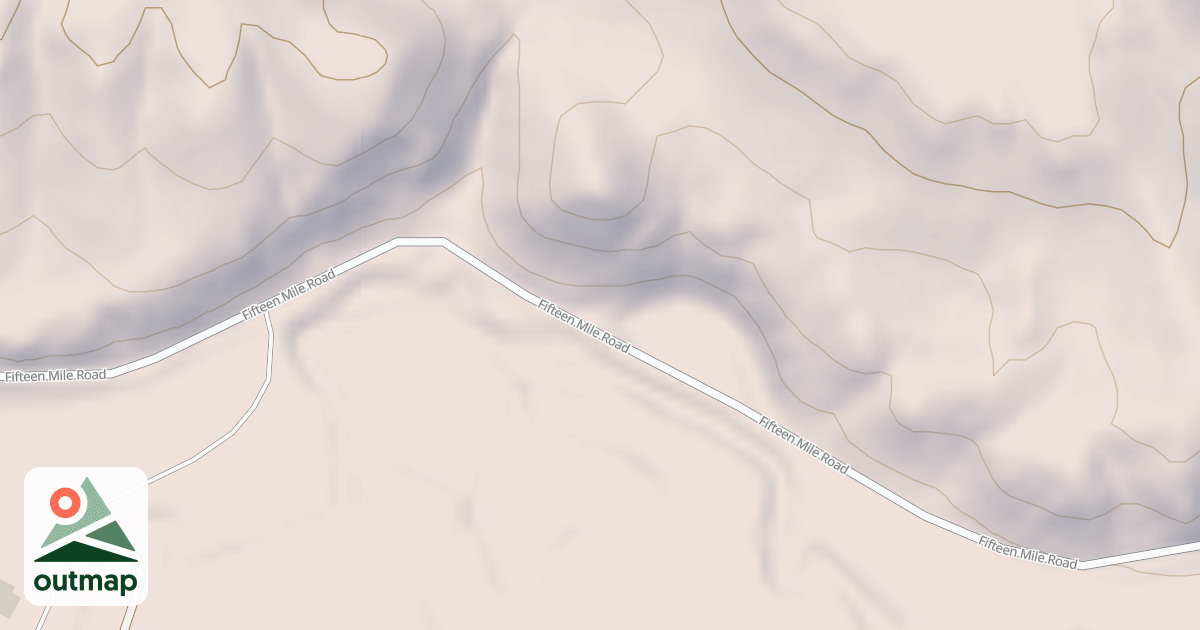 Map of FIFTEEN MILE