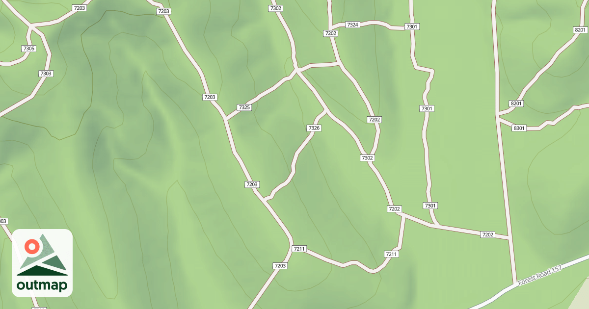Map of USFS Motor Vehicle Use Map Trails 19791