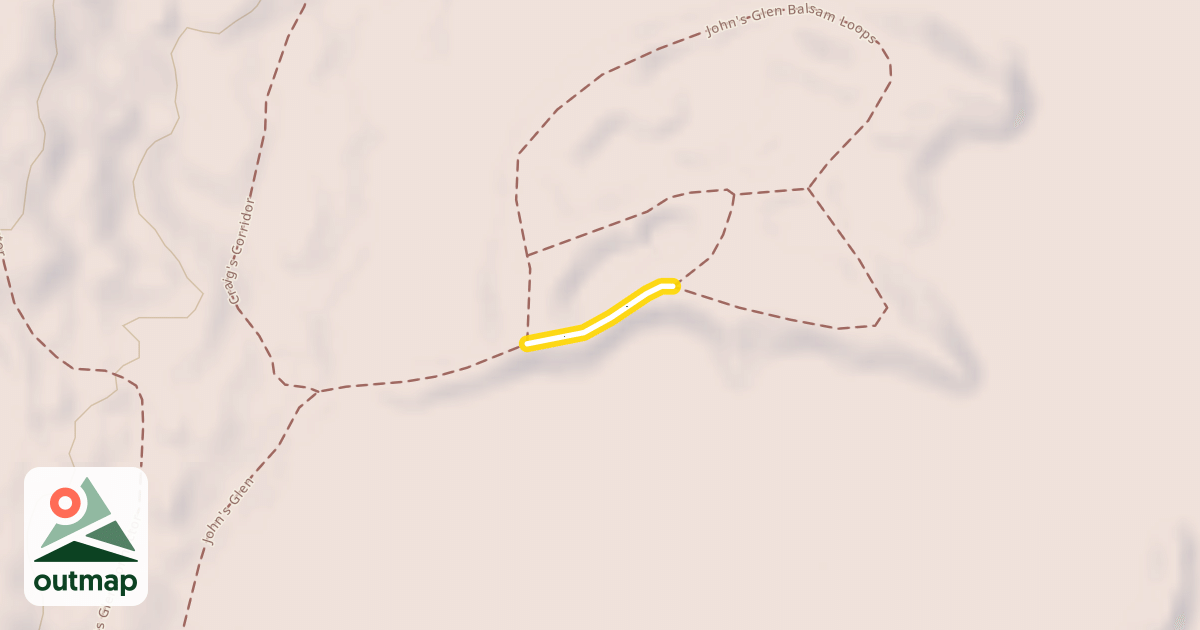 Map of John's Glen Balsam Loops
