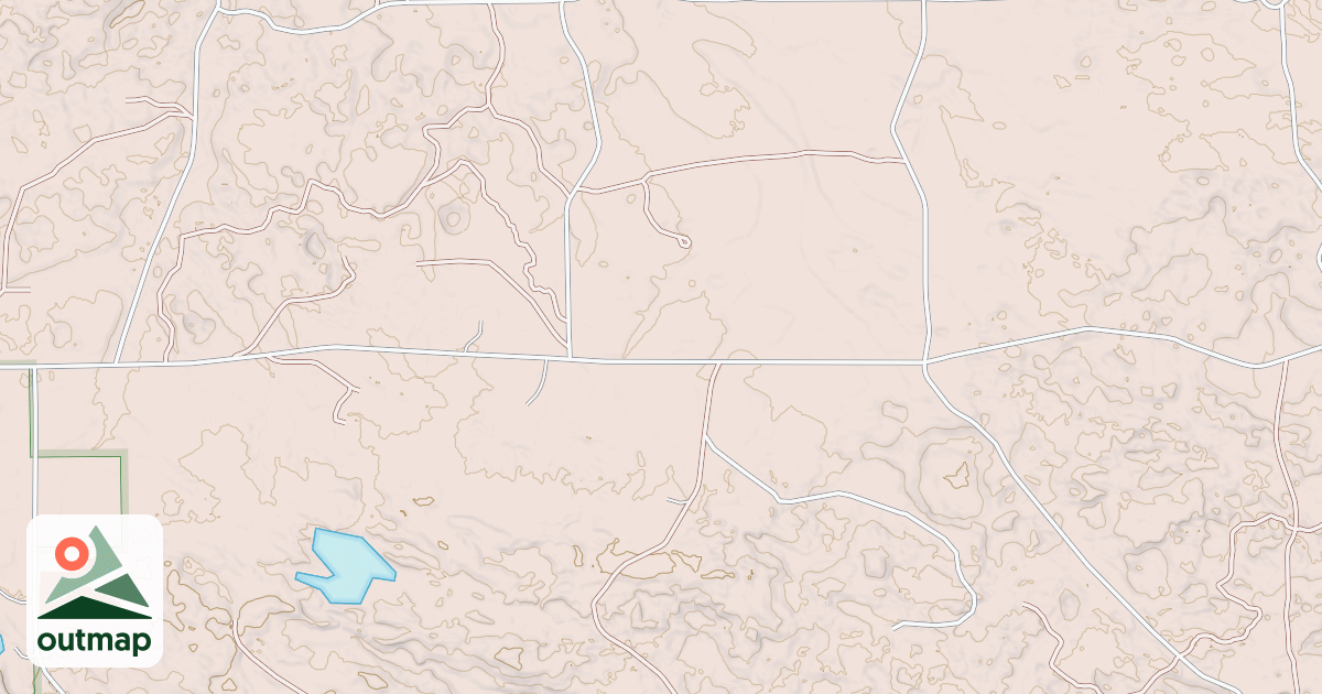 Map of E. HUGHES LAKE