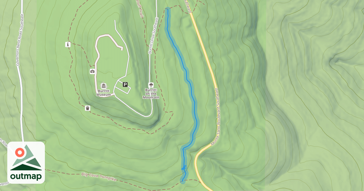 Map of Viduta Pike Trail