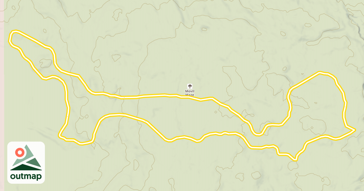 Map of Blue Trail