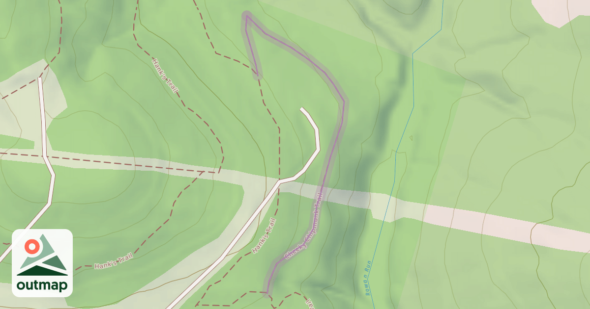 Map of Cheeky Chipmunk Trail