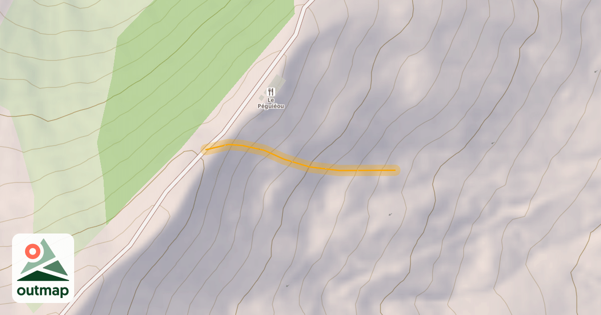 Map of Peguieou Hors Piste