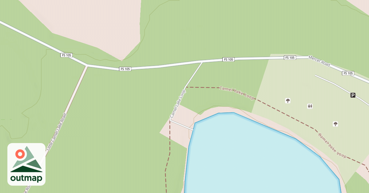 Map of CAMEL LAKE BOAT LANDING RD