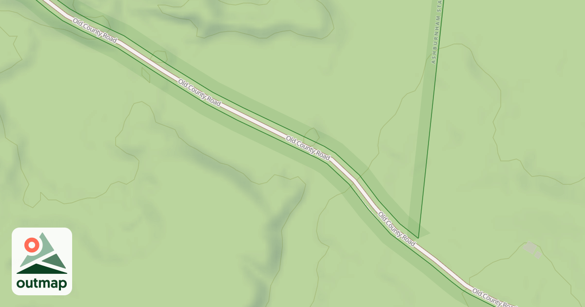 Map of Old County Road