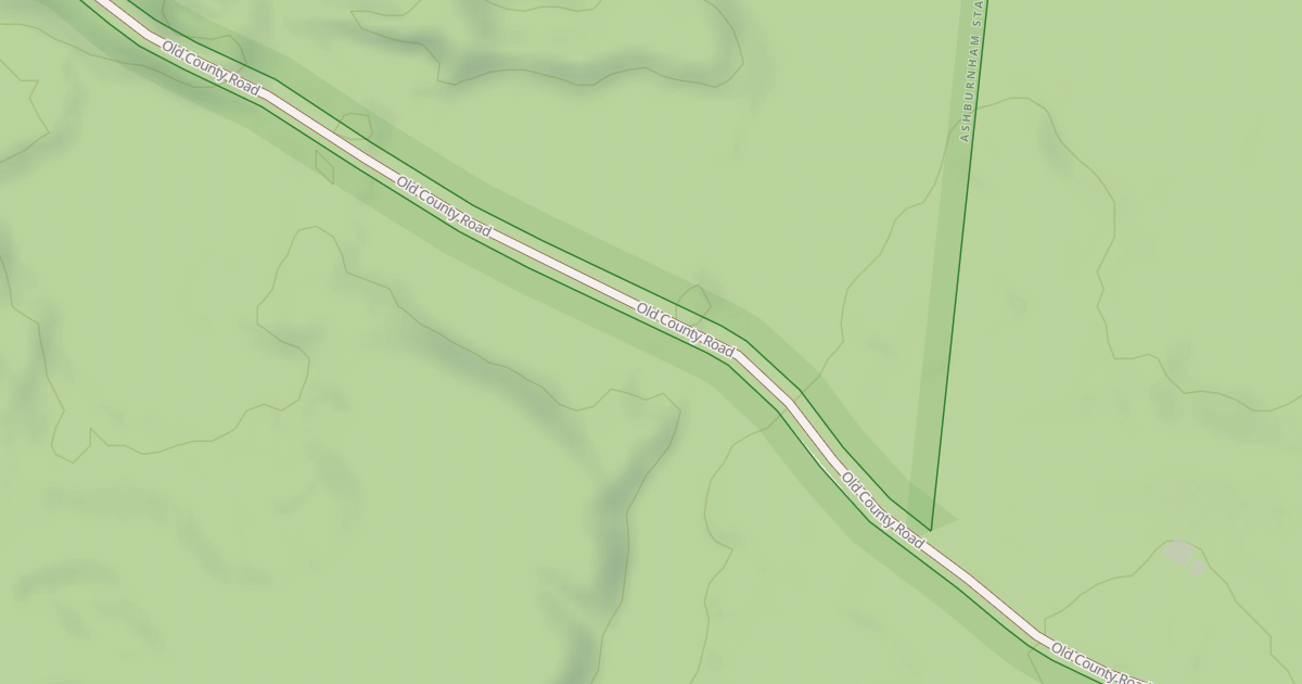 Map preview of Old County Road