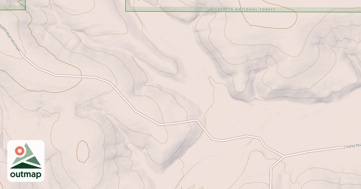 Map of BLUE MOUNTAIN
