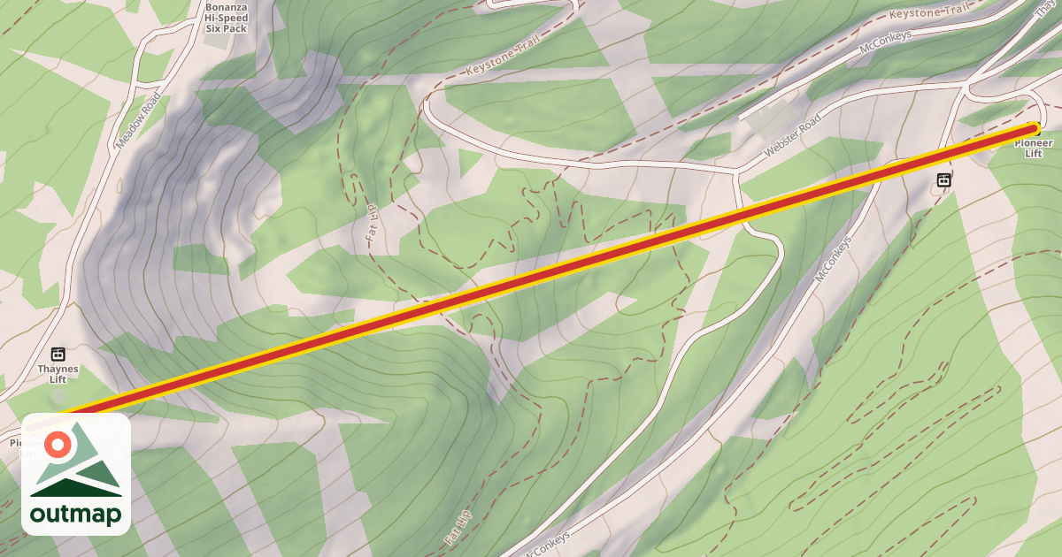 Map of Pioneer Lift