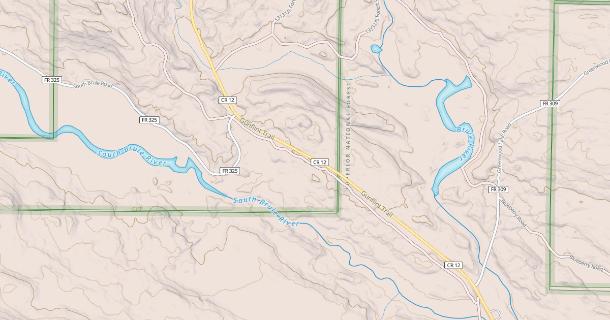 Map preview of Gunflint Trails Snowmobile